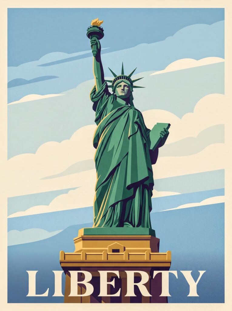 JEAN GLOBE POSTERS 01 jgp poster newyork statue 01.jpg