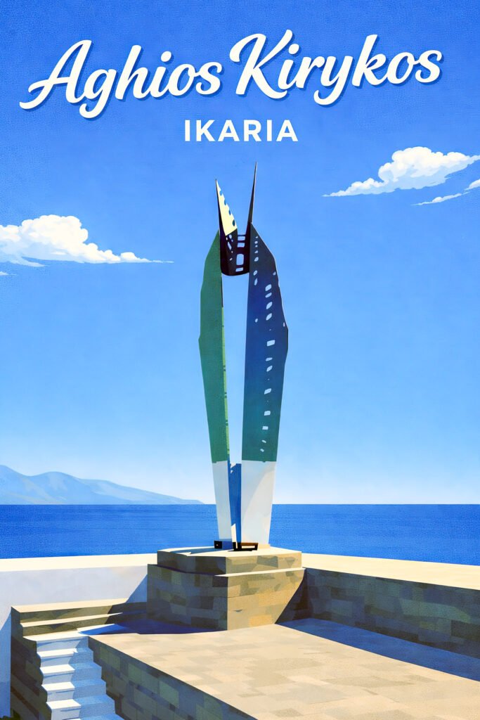 Cartes Postales – Ikaria jgp carte aghioskirykos monument 01.jpg