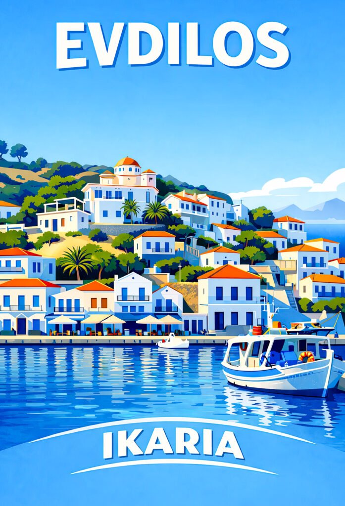 Cartes Postales – Ikaria jgp carte evdilos village 03.jpg