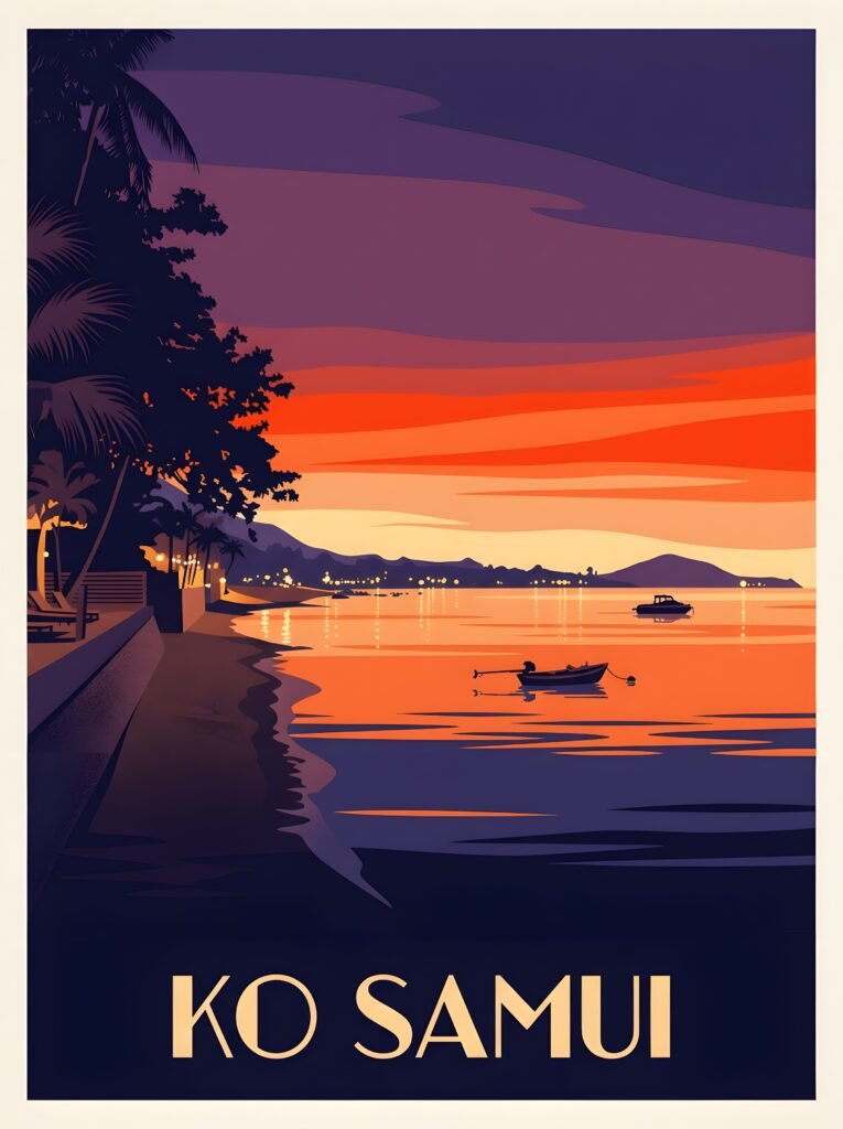 JEAN GLOBE POSTERS 202606 tha kosamui sunsetbeach v01